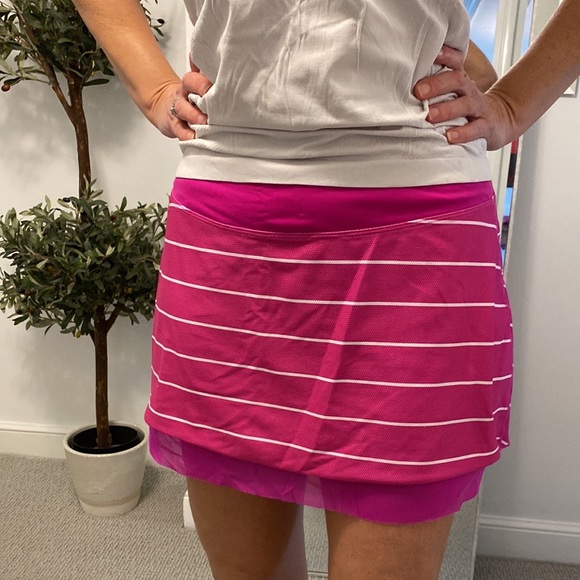New Balance Skirts New Balance Tennis Skirt Pink And White With